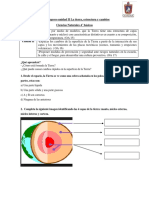 Guía de Apoyo Unidad II La Tierra, Estructura y Cambios Ciencias 4° Basicos
