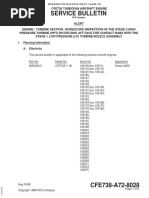 Service Bulletin: Cfe738 Turbofan Aircraft Engine