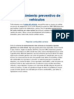 Mantenimiento Preventivo de Vehículos