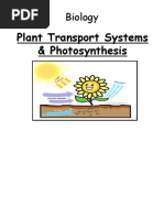 Plant Transport Systems & Photosynthesis: Biology