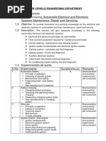 Electrical System Maintenance