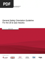 General Safety Orientation Guideline For The Oil & Gas Industry