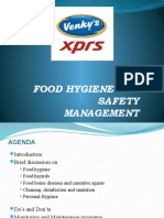 Food Hygiene and Safety Management