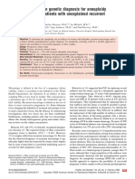 Preimplantation Genetic Diagnosis For Aneuploidy Screening in Patients With Unexplained Recurrent Miscarriages