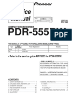 Hfe Pioneer pdr-555rw Service