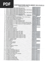 Jamaica Builders Independent Contractors Rate Sheet 2018-2019