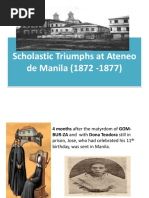 Scholastic Triumphs at Ateneo de Manila 1872