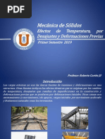 Mecanica de Solidos Clase N&Deg 10 Efecto de La Temperatura, Por Ajustes y Deformaciones Previas