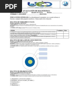 Estudios Sociales Octavo Diagnostico