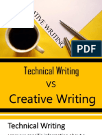 Creative Writing Vs Technical Writing