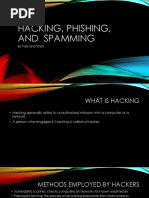 Hacking, Phishing, and Spamming