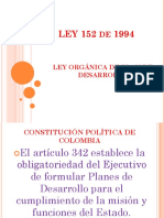 Ley Orgánica Plan de Desarrollo