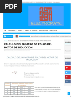 Calculo Del Numero de Polos Del Motor de Induccion - Automatizacion