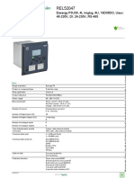 Bảng thông số sản phẩm: Easergy P3U30, 4L ringlug, 4U, 16DI/8DO, Uaux: 48-230V, DI: 24-230V, RS-485