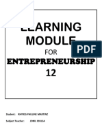 Learning Modules Entrep 12