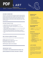 Navy Blue Orange Simple College Resume