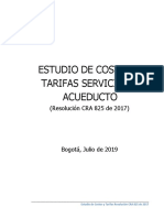 Estudio Tarifario Acueducto Rural Cra 825