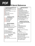 IFR Quick Reference: Required Instruments (Ifr) Required Reports at All Times