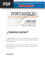 Portafolio de Capacitaciones FIE UPONIC