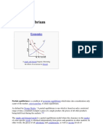 Partial Equilibrium: Economics