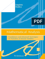 Mariano Giaquinta Mathematical Analysis PDF