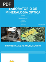 LABORATORIO de Mineralogía Óptica 3