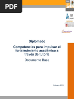 Competencias para Impulsar El Fortalecimiento Académico A Través de La Tutoría