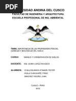 Caracteristicas Fisicas, Quimicas y Biologicas (Manejo y Conservacion de Suelos)