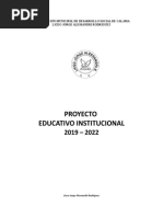 Proyecto Educativo Institucional 2019 - 2022