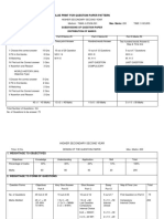 Blue Print For Question Paper Pattern