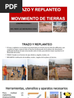 1.4 Trazo y Replanteo - Movimiento de Tierras