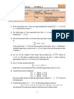 Department of Mathematics TUTORIAL 3