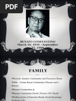 Renato Constantino March 10, 1919 - September 15, 1999