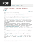 18 U.S. Code 514 - Fictitious Obligations