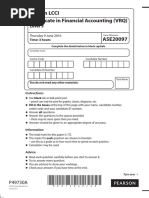 LCCI Certificate in Accounting L3 ASE20097 June 2016