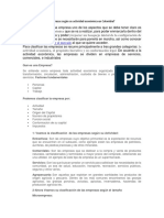 Como Se Clasifican Las Empresas Según Su Actividad Económica en Colombia