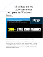 200 Comandos CMD para Tu Windows