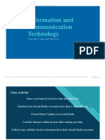 Information and Communication Technology: Click To Edit Master Title Style