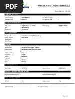 Amway Direct Seller Contract: Personal Details