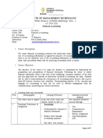 Financial Accounting - Course Outline