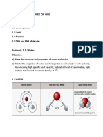 Topic 1 - Molecules of Life