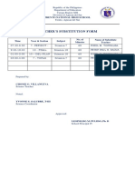 Substitution Form