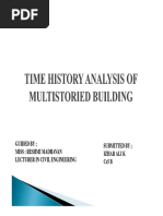 Time History Analysis of Multistoried Building F