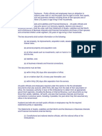 Section 8. Statements and Disclosure. - Public Officials and Employees Have An Obligation To