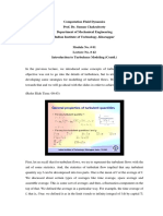 Computational Fluid Dynamics, NPTEL Lecture 42 by Suman Chakraborthy