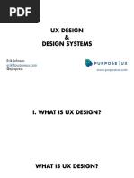 UX Design & Design Systems (Purpose UX)