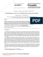 Business Analysis - Determining Pros and Cons of Franchising by Using Swot Analysis - 82007407