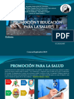 Promocion y Educacion para La Salud.