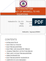 Electromagnetic Wave and Journey of Maxwell