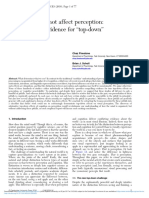 Firestone & Scholl - Cognition Does Not Affect Perception, Evaluating Evidence For Top-Down Effects